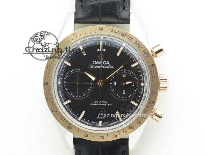 0412 Planet Ocean Master Chronometer Chrono SS OM 1:1 Best Edition Gray Dial On SS Bracelet A Reliable 8180